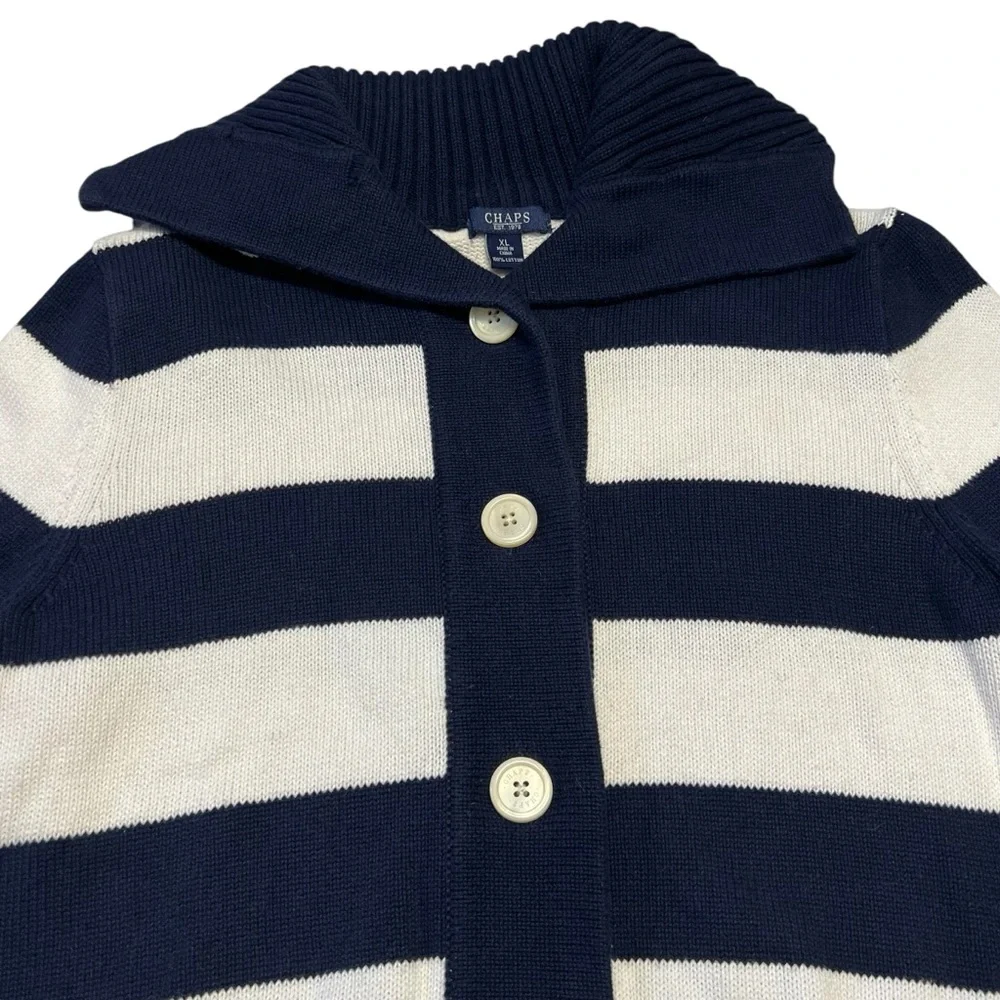 Chaps - Women’s Striped Sweater Sz. XL - Picture 2 of 4